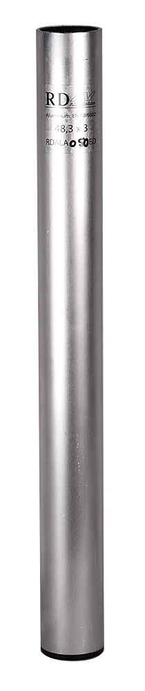 RDAV Aluminium poot voor 48,3 x 3 mm met dop 50 cm