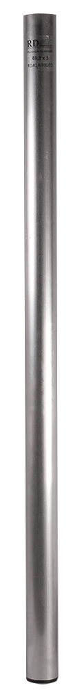 RDAV Aluminium poot voor 48,3 x 3 mm met dop 100 cm