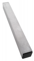 RDAV Aluminium poot vierkant  50 x 3 mm met dop, lengte 30 cm  (27,5 netto)